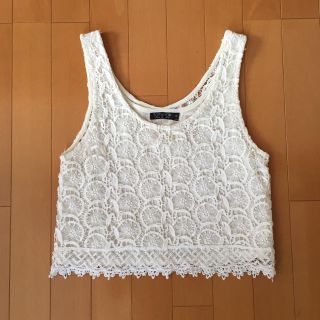 トップショップ(TOPSHOP)のTOPSHOPクロシェット編みトップス(シャツ/ブラウス(半袖/袖なし))