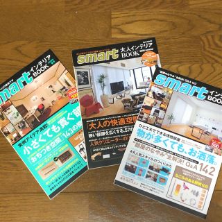 タカラジマシャ(宝島社)のsmartインテリアBOOK 2009年春号&sumner&秋冬号 3冊セット(住まい/暮らし/子育て)