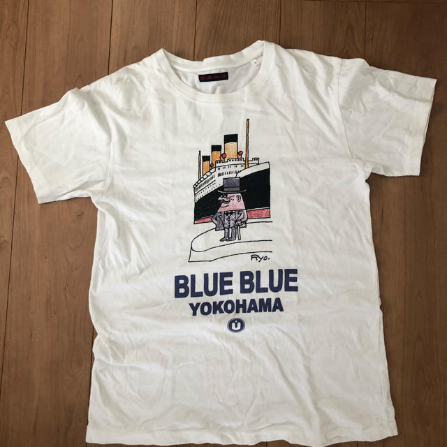 BLUE BLUE(ブルーブルー)の★値下げ★ ブルーブルー  ヨコハマ限定 柳原良平 Ｔシャツ メンズのトップス(Tシャツ/カットソー(半袖/袖なし))の商品写真