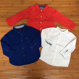 エイチアンドエム(H&M)のH&M☆長袖シャツ3枚セット 92(ブラウス)