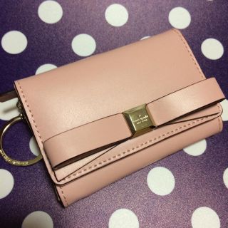 ケイトスペードニューヨーク(kate spade new york)のケイトスペード☆ミニ財布☆リボン☆ピンク☆kate spade☆パスケース(財布)