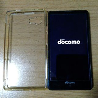 エヌティティドコモ(NTTdocomo)のandroid7 ドコモ「AQUOS Compact SH-02H」ケース付(スマートフォン本体)