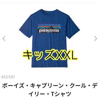 パタゴニア(patagonia)の2020年モデル かわいい♡P6前プリントTシャツ ブルー(Tシャツ(半袖/袖なし))