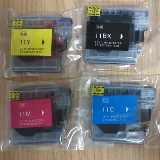 ブラザープリンター互換インクLC11４色セット(オフィス用品一般)