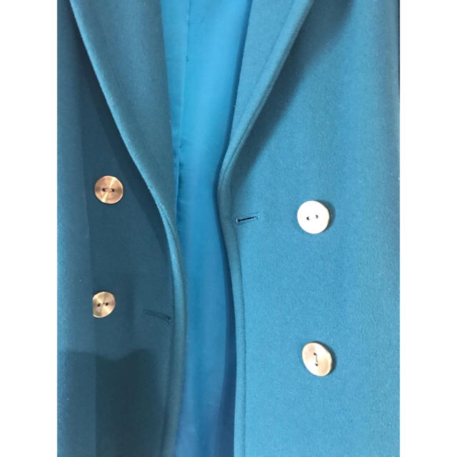 LANVIN en Bleu(ランバンオンブルー)のランバンオンブルー コート　チェスターコート　グリーン　36 レディースのジャケット/アウター(チェスターコート)の商品写真