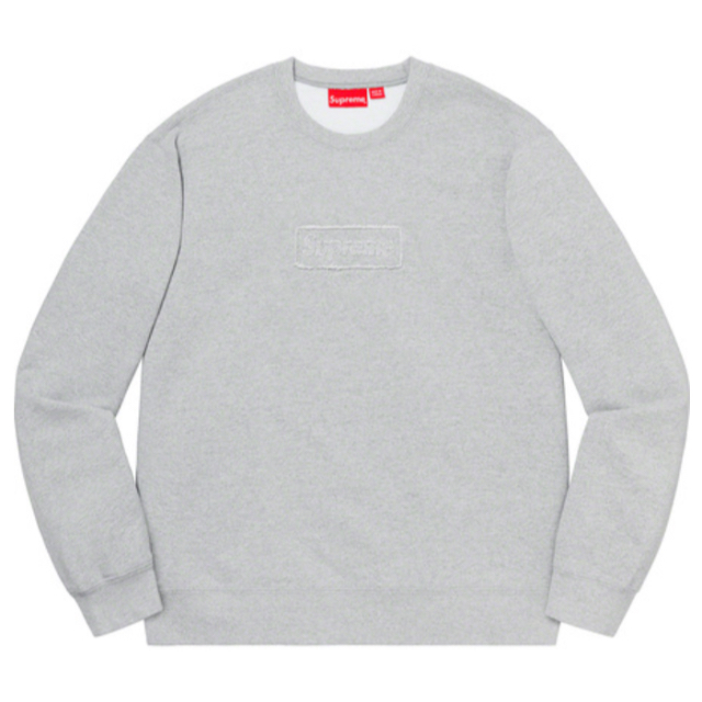 スウェットSupreme cutout logo crewneck