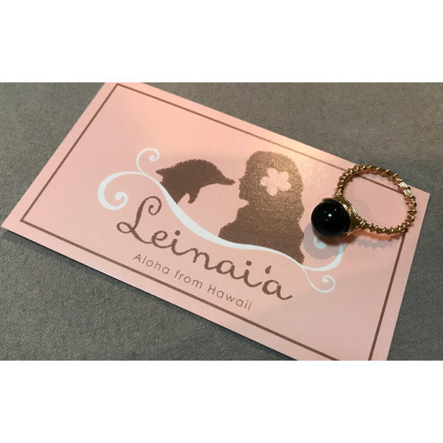 【希少】新品 レイナイア 黒サンゴ 指輪 ハワイ ハンドメイド leinaia