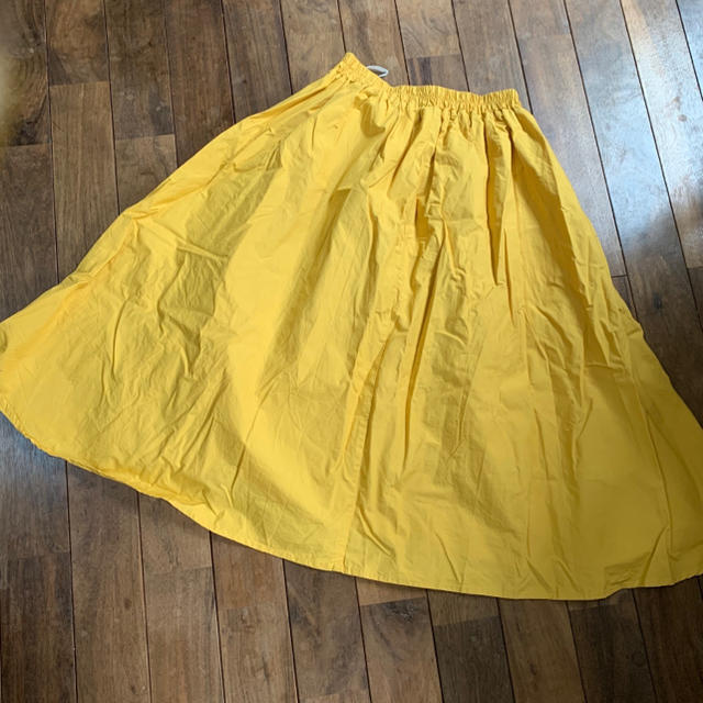 ノスタルジア　ロングスカート　イエロー レディースのスカート(ロングスカート)の商品写真