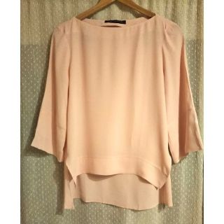 ザラ(ZARA)のZARA ピンク ブラウス  Sサイズ☆未使用(シャツ/ブラウス(長袖/七分))