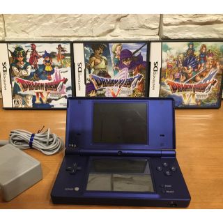 ニンテンドーDS(ニンテンドーDS)のニンテンドーDSi メタリックブルー本体とドラクエ4.5.6セット(携帯用ゲーム機本体)