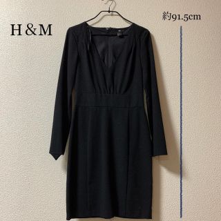 エイチアンドエム(H&M)のH＆M ブラック ワンピース(ひざ丈ワンピース)