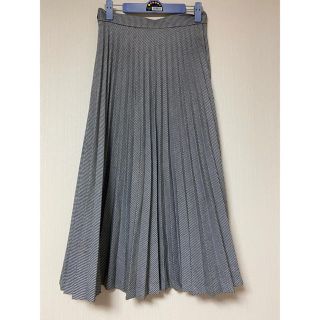 ザラ(ZARA)のちよ様専用　ZARA 千鳥格子　白黒ロングプリーツスカート(ロングスカート)