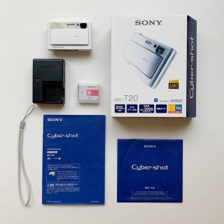 ソニー(SONY)のSONY ソニー Cyber-shot  デジカメDSC-T20 ホワイト(コンパクトデジタルカメラ)