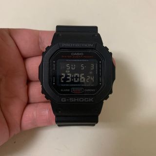 ジーショック(G-SHOCK)のG-SHOCK CASIO 腕時計　DW-5600HR-1DR ブラック×レッド(腕時計(デジタル))