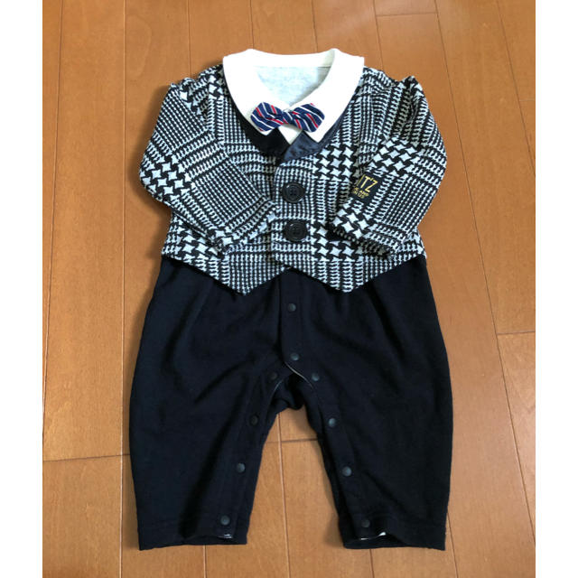 petit main(プティマイン)の男の子フォーマルロンパース★ 70 キッズ/ベビー/マタニティのベビー服(~85cm)(セレモニードレス/スーツ)の商品写真