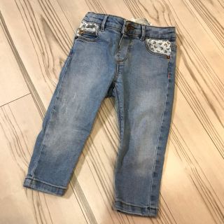 ザラキッズ(ZARA KIDS)の美品！【ZARA】ザラベビー デニムパンツ スキニー サイズ80(パンツ)