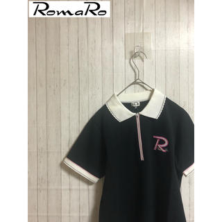 ロマロ(RomaRo)の☆【未使用】RomaRo/ロマロ 半袖ハーフジップ レディースゴルフウェア　M(ウエア)
