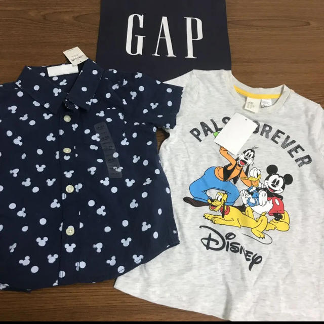 babyGAP(ベビーギャップ)のギャップ、H&M90☺︎ミッキーコラボシャツセット ザラ、こどもビームス好きに キッズ/ベビー/マタニティのキッズ服男の子用(90cm~)(Tシャツ/カットソー)の商品写真