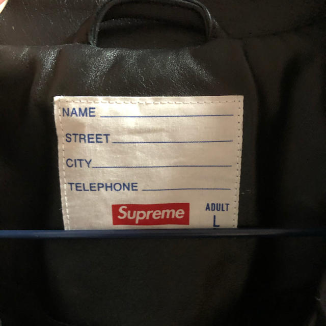 Supreme(シュプリーム)のsupreme レザージャケット 正規 メンズのジャケット/アウター(レザージャケット)の商品写真