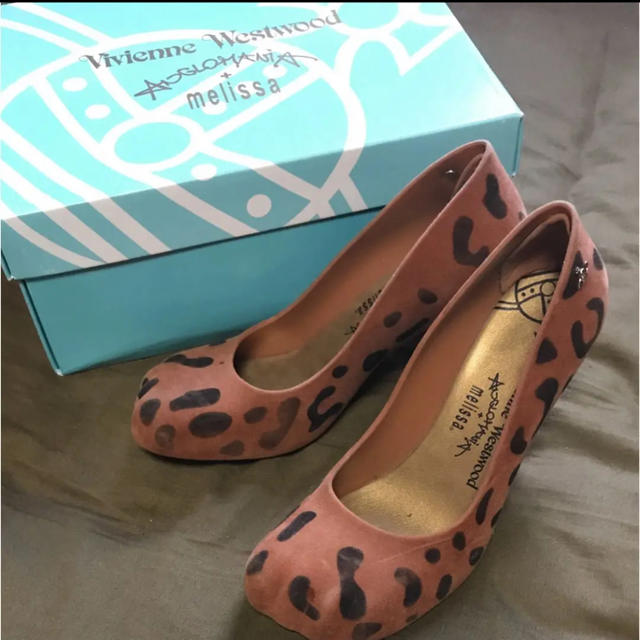 Vivienne Westwood melissa 猫足ヒョウ柄パンプス