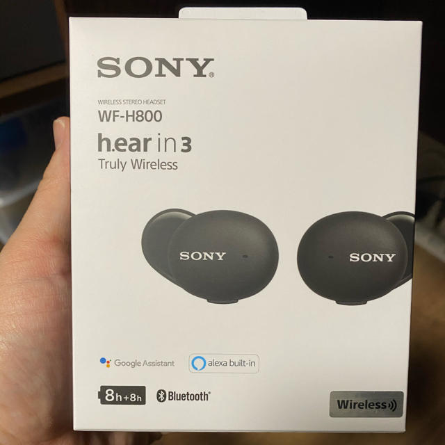 オーディオ機器【美品】保証残有　SONY h.ear in 3 WF-H800