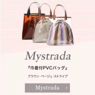 マイストラーダ(Mystrada)のMystrada 巾着付PVCバッグ  新品 未使用  バッグ(トートバッグ)