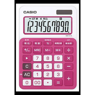 カシオ(CASIO)のCASIO 電卓 ピンク(オフィス用品一般)