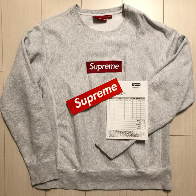 supreme  boxlogo 18aw Arh Grey S ボックスロゴ