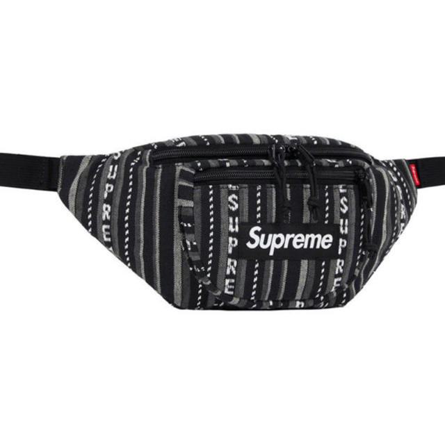 Supreme Woven Strip Waist Bag