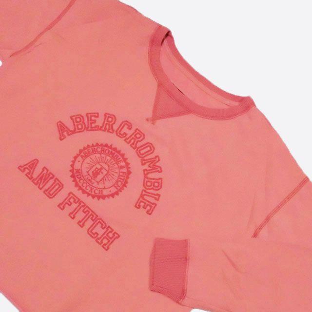 Abercrombie&Fitch(アバクロンビーアンドフィッチ)の★新品★アバクロンビー&フィッチ★カットオフクルーネックスウェット(Red/M) レディースのトップス(トレーナー/スウェット)の商品写真