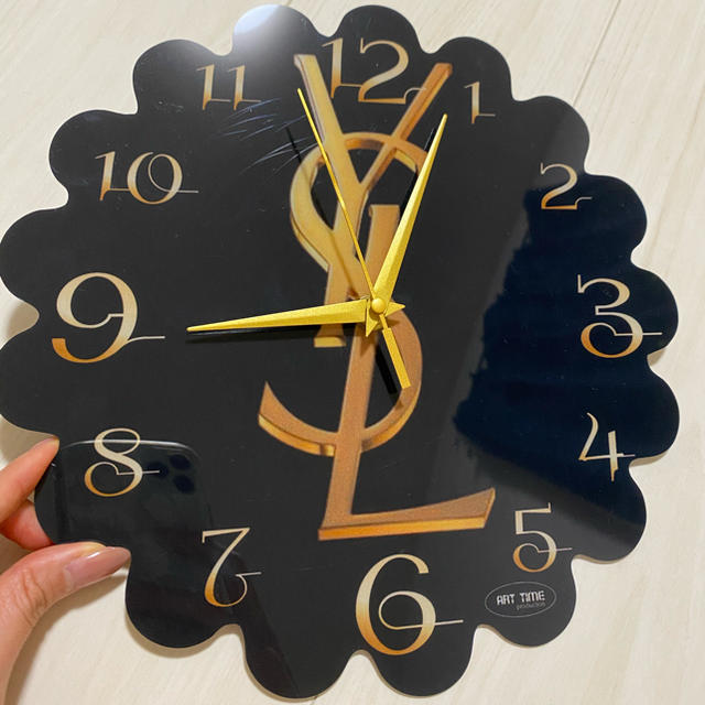 Yves Saint Laurent Beaute(イヴサンローランボーテ)のYSL 時計 インテリア/住まい/日用品のインテリア小物(掛時計/柱時計)の商品写真