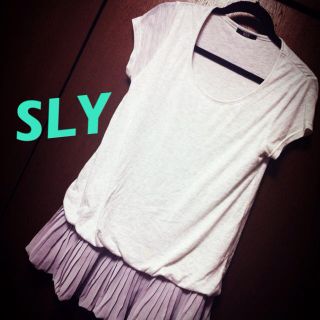 スライ(SLY)のスライ♡チュニックワンピ♡グレー(ミニワンピース)