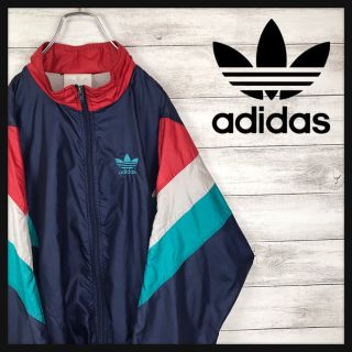 アディダス(adidas)のadidas アディダス ナイロンジャケット 90s 銀タグ トレフォイル(ナイロンジャケット)