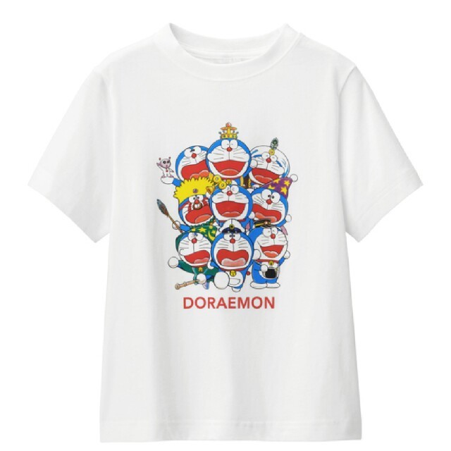 GU(ジーユー)のGU ジーユー ドラえもん Tシャツ 2枚セット 150cm 半袖 キッズ キッズ/ベビー/マタニティのキッズ服男の子用(90cm~)(Tシャツ/カットソー)の商品写真