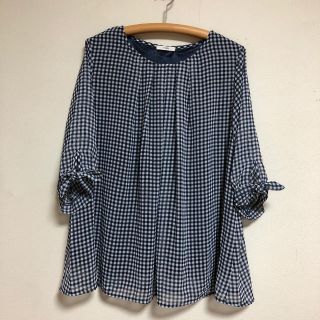 美品　3L〜4L 5部袖ブラウス(シャツ/ブラウス(半袖/袖なし))