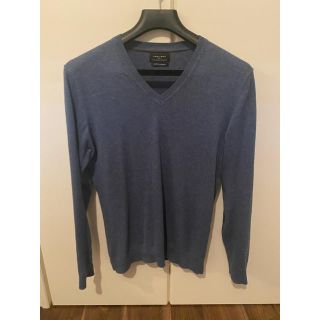 ザラ(ZARA)のZara ザラ　コットン　カシミヤ　Vネック　ニット　M All Saints(ニット/セーター)