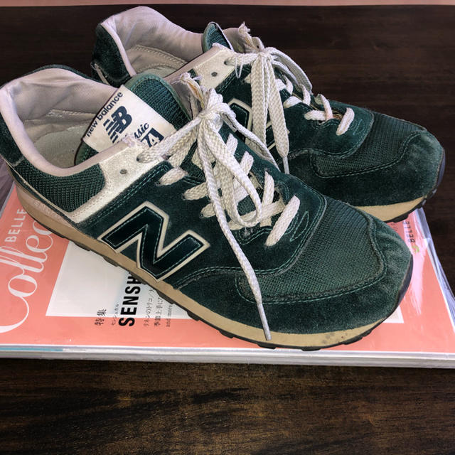 New Balance(ニューバランス)のニューバランス　深緑　26㎝スウェード生地 レディースの靴/シューズ(スニーカー)の商品写真