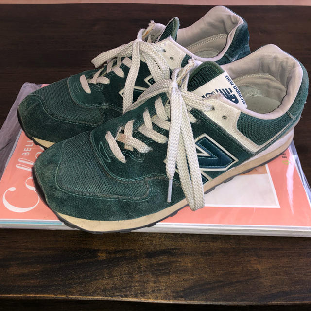 New Balance(ニューバランス)のニューバランス　深緑　26㎝スウェード生地 レディースの靴/シューズ(スニーカー)の商品写真