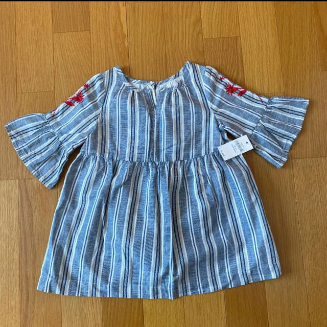 babyGAP(ベビーギャップ)の新品未使用☆ギャップ　ストライプチュニックワンピース キッズ/ベビー/マタニティのキッズ服女の子用(90cm~)(ワンピース)の商品写真