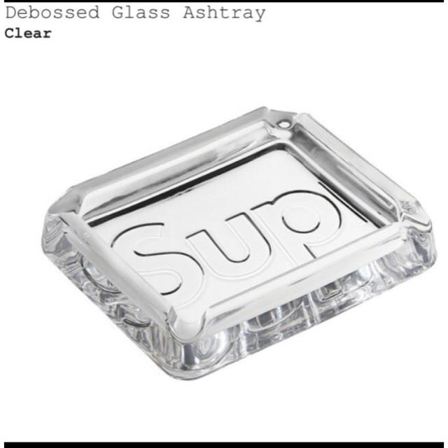 Supreme Debossed Glass Ashtray 灰皿 クリアー 1