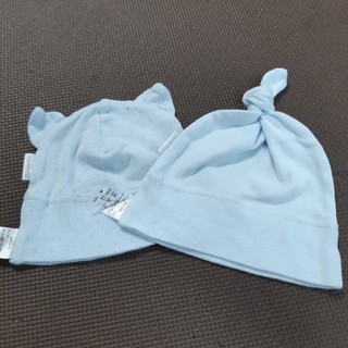 コンビミニ(Combi mini)のサイズ35-43　コンビミニ　ベビー　帽子　ブルー(帽子)