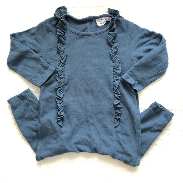 ZARA KIDS(ザラキッズ)の美品 フリル付き オールインワン 18-24m ザラベイビー 92cm キッズ/ベビー/マタニティのキッズ服女の子用(90cm~)(その他)の商品写真