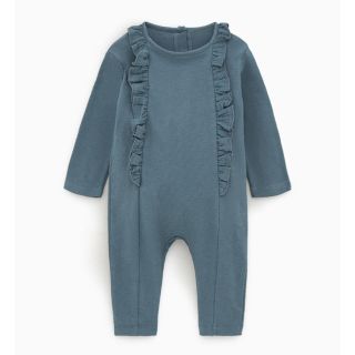 ザラキッズ(ZARA KIDS)の美品 フリル付き オールインワン 18-24m ザラベイビー 92cm(その他)