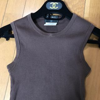 シャネル(CHANEL)のAcco様ご専用　シャネル 未使用に近い ノースリーブ(カットソー(半袖/袖なし))