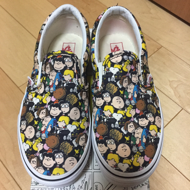 SNOOPY(スヌーピー)のsnoopy スヌーピー vans バンズ スニーカー 21cm キッズ/ベビー/マタニティのキッズ靴/シューズ(15cm~)(スニーカー)の商品写真