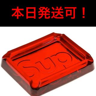 シュプリーム(Supreme)のSupreme Debossed Glass Ashtray 灰皿　レッド(灰皿)