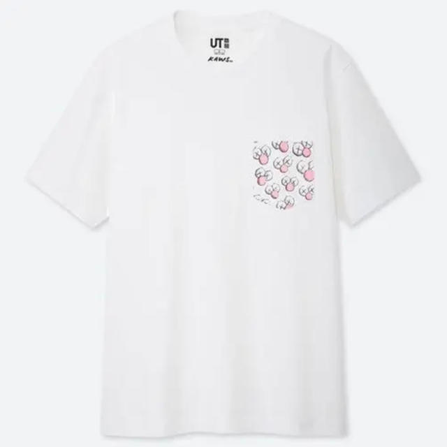 UNIQLO(ユニクロ)のユニクロ× KAWS コラボTシャツ ホワイト M 【新品未使用】 メンズのトップス(Tシャツ/カットソー(半袖/袖なし))の商品写真