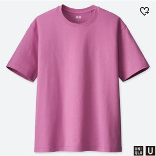 ユニクロ(UNIQLO)のリラックスフィットクルーネックT ユニクロユー　M パープル(Tシャツ(半袖/袖なし))