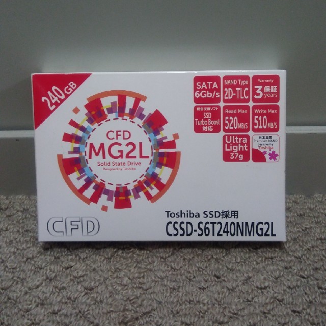 ノートPC用 SSD 240GB CFD MG2L 1