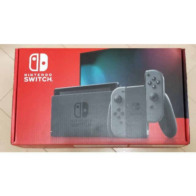 ◆新品Nintendo Switch 本体 グレー バッテリー強化版 保証書付◆